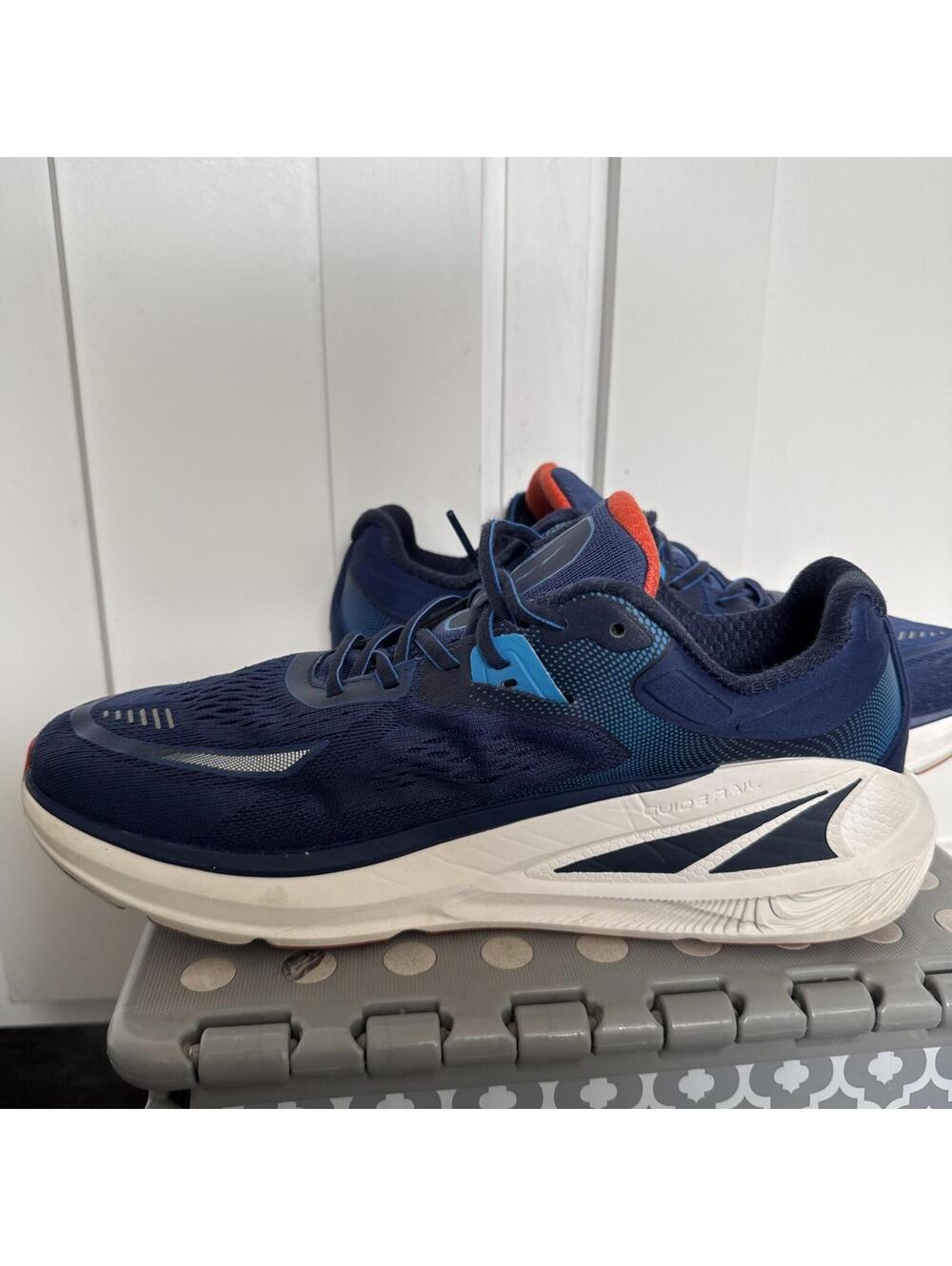 ALTRA Ego Max Guide Rail Dark Teal BLue & White Laced Sneakers US 9 - Picture 4 of 9